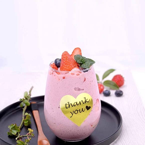 500 roll gold foil heart thank you stickers! 1.5” - Picture 6 of 7